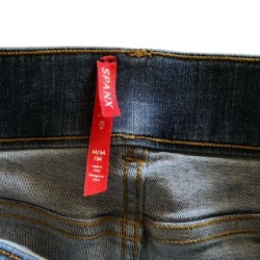 Spanx Pull On Ankle Skinny Jeans Medium - image 3